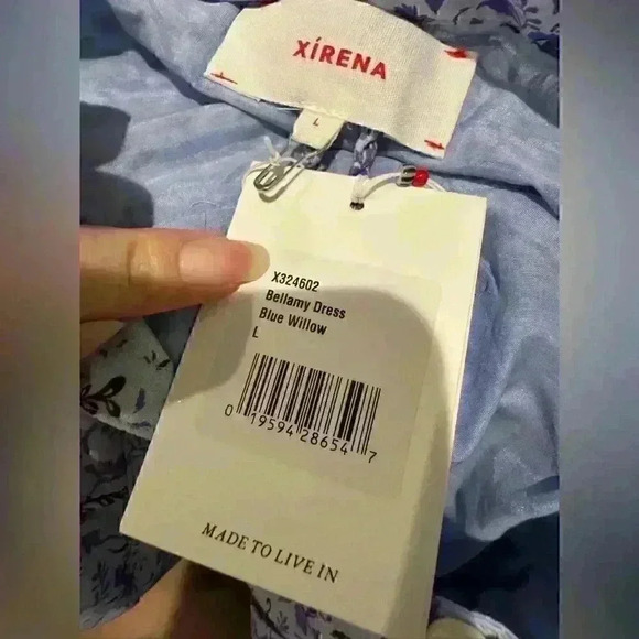 NWT XIRENA Bellamy Dress in Blue Willow Sz L MSRP $378 - Picture 7 of 7